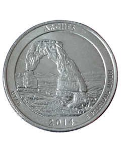 Estados Unidos ¼ dólar 2014 - Parque Nacional dos Arcos