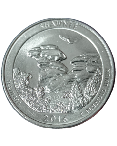 Estados Unidos ¼ dólar 2016 - Floresta Nacional Shawnee