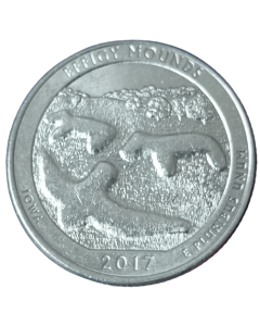 Estados Unidos ¼ dólar 2017 - Monumento Nacional Effigy Mounds