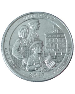 Estados Unidos ¼ dólar 2017 - Ilha Ellis, Monumento Nacional da Estátua da Liberdade