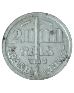 Brasil 2000 Réis 1935 - Caxias (Prata)