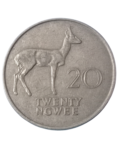 Zâmbia 20 Ngwee 1968