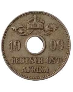 África Oriental Alemã 10 Hellers 1909