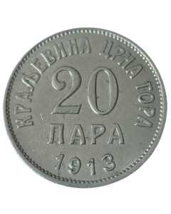 Montenegro 20 Para 1913