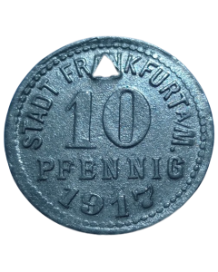 Cidade de Frankfurt am Main  10 Pfennig 1917 - Notgeld