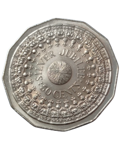 Austrália 50 cêntimos 1977 - 25º aniversário - Adesão de Elizabeth II