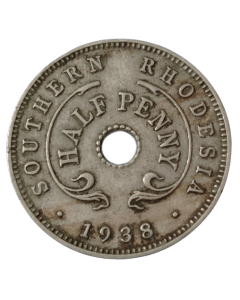 Rodésia do Sul ½ pence 1938 - Colónia britânica