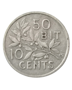 Índias Ocidentais Dinamarquesas 10 Cents 1905 - Prata