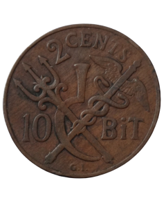 Índias Ocidentais Dinamarquesas 2 cêntimos 1905
