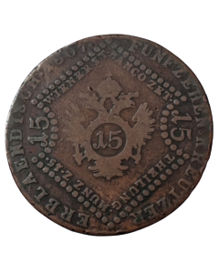 Áustria 15 kreuzer 1807 B
