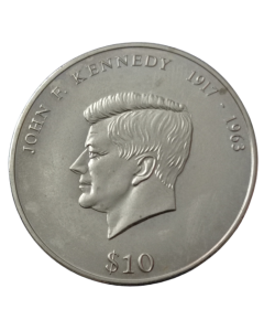 Libéria 10 Dólares 2000 - 37º Aniversário - Morte de John F. Kennedy