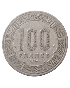 Gabão 100 francos 1984