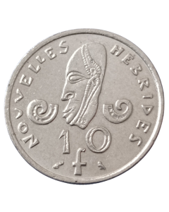 Novas Hébridas 10 francos 1970