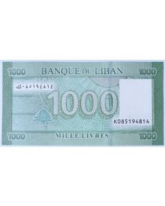 Líbano 1000 Livres 2016 FE