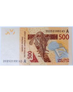 Estados da África Ocidental 500 Francos CFA 2020 FE - (A) Costa do Marfim  
