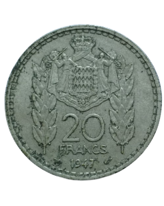 Mônaco 20 Francos 1947
