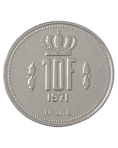 Luxemburgo 10  Francos 1971