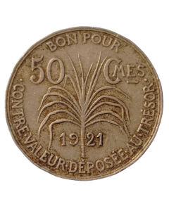 Guadalupe 50 Cêntimes 1921