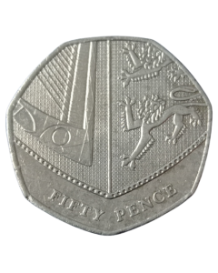 Reino Unido 50 Pence 2014 - Escudo Britânico