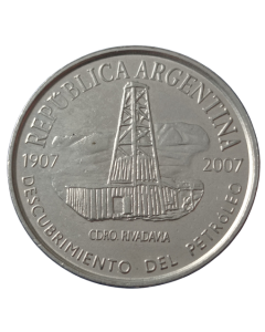 Argentina 2 Pesos 2007 - 100º aniversário - Descoberta de petróleo na Argentina