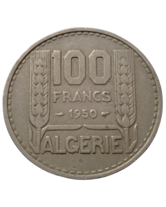 Argélia 100 Francos 1950  - Colônia Francesa