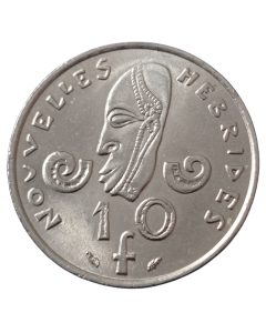 Novas Hébridas 10 francos 1975