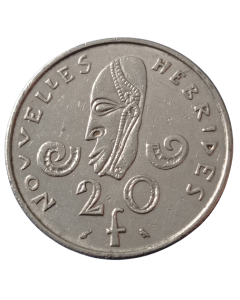 Novas Hébridas 20 francos 1970