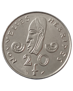 Novas Hébridas 20 francos 1975