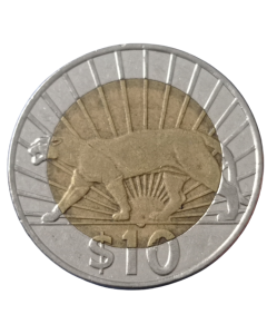Uruguai 10 Pesos 2011 - Puma