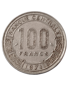 Gabão 100 Francos 1971 
