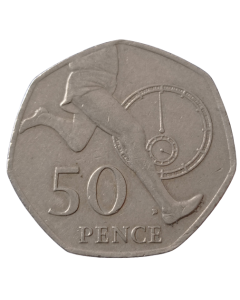 Reino Unido 50 pence 2004 - 50º Aniversário Primeira milha em menos de quatro minutos