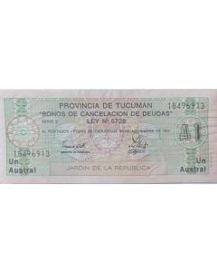 Tucumán (províncias argentinas) 1 Austral 1988