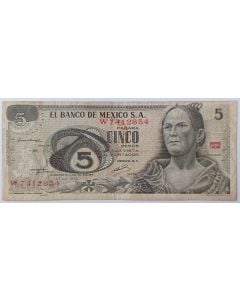 México 5 Pesos 1972