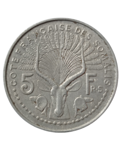 Somalilândia Francesa 5 Francos 1959