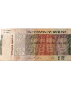 Brasil 500 Cruzeiros 1974 - C149 - Raças - 150 Anos da Independência