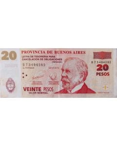 Buenos Aires (províncias argentinas) 20 Pesos  2001