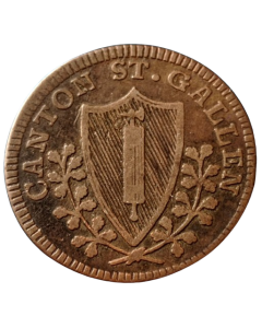 Cantão de Saint Gallen ½ Batzen 1810 