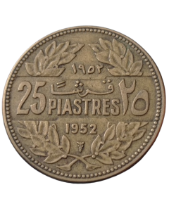 Líbano 25 Piastres 1952