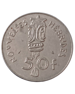 Novas Hébridas 50 francos 1972
