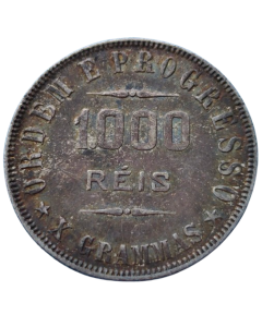 Brasil 1000 Réis 1911 - Prata