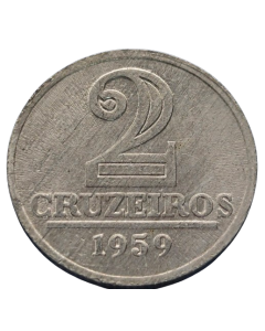 Brasil 2 Cruzeiros 1959