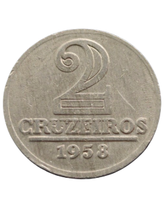 Brasil 2 Cruzeiros 1958