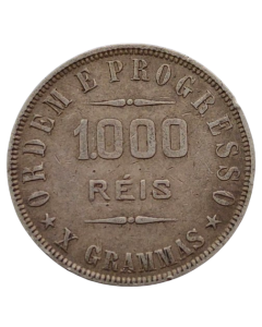 Brasil 1000 Réis 1911 - Prata