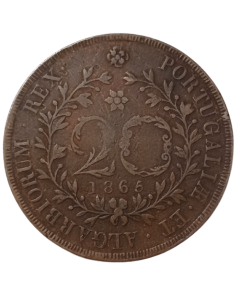 Região Autônoma dos Açores 20 Réis 1865 