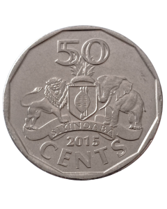Suazilândia 50 cêntimos 2015