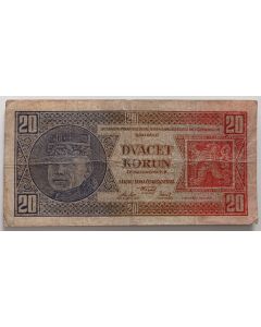 Checoslováquia 20 Korun 1926