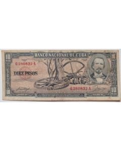 Cuba 10 Pesos 1958 - La Demajagua