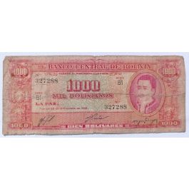 Bolívia 1000 Bolivianos 1945