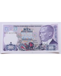 Turquia 1000 Liras Turcas 1988