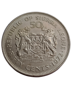 Serra Leoa 50 Cêntimos 1972